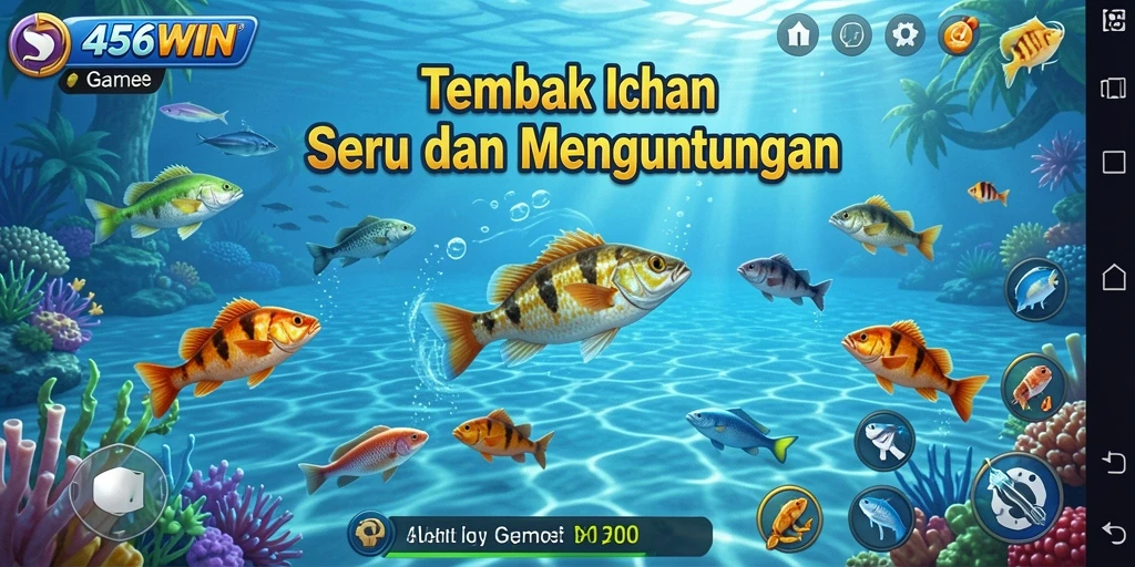 Tampilan gameplay menembak ikan yang seru di 456WIN.