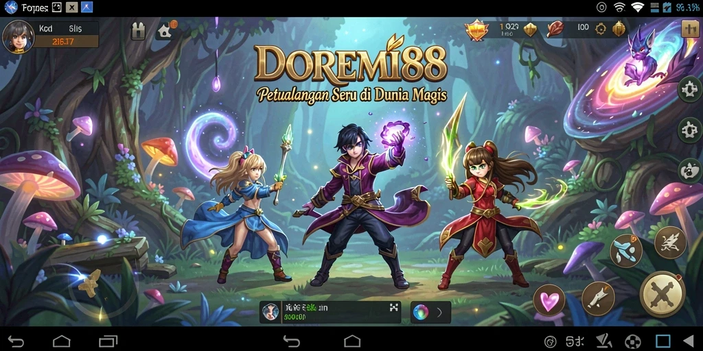 Screenshot DOREMI88 menampilkan aksi petualangan yang mendebarkan.