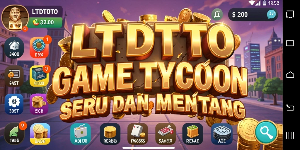 Screenshot LTDTOTO menunjukkan antarmuka bisnis yang dinamis dan menarik.