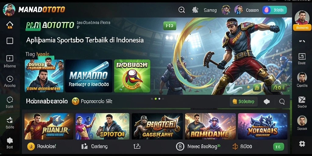 Screenshot menunjukkan gameplay taruhan Sportsbook yang mendebarkan.
