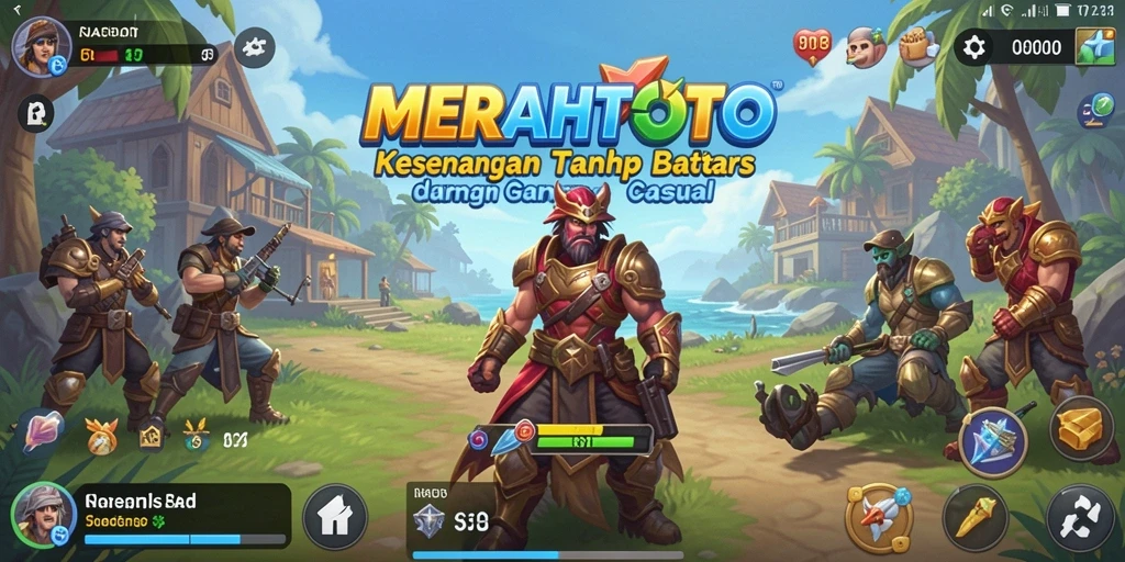 Tampilan gameplay menarik pada MERAHTOTO yang menggugah selera bermain.