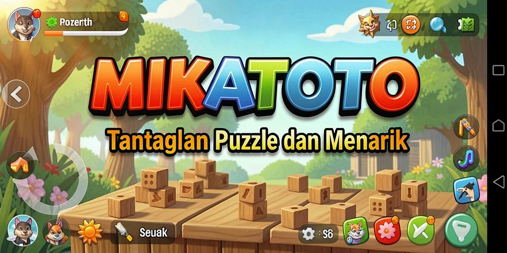 Tampilan gamplay MIKATOTO yang menarik dan penuh tantangan puzzle.