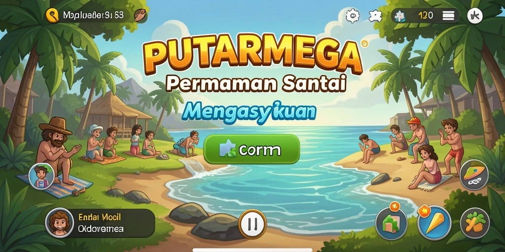 Tampilan menarik gameplay PUTARMEGA dengan tantangan seru.