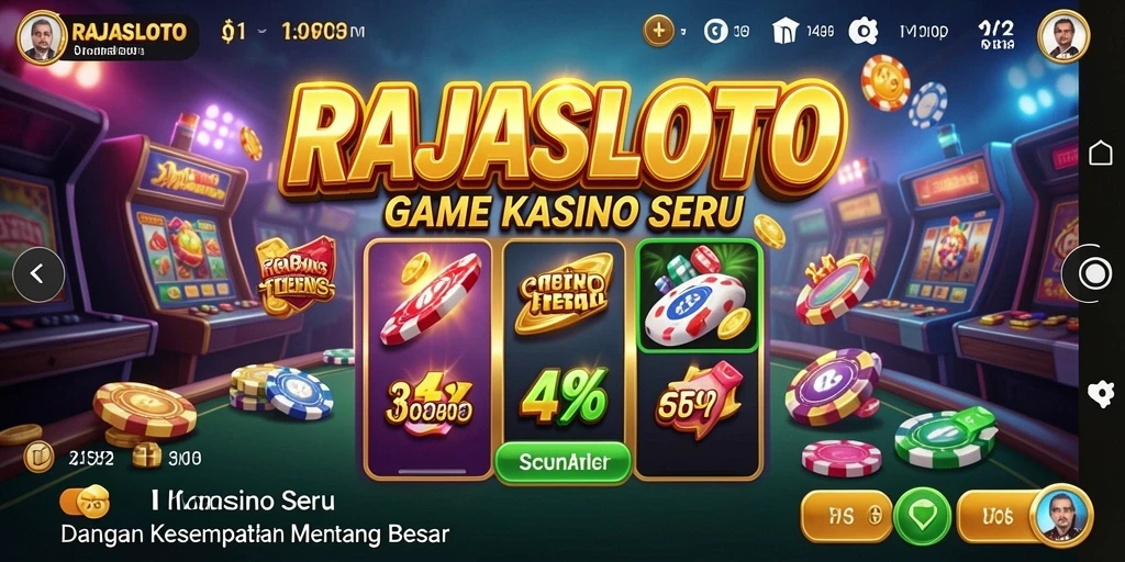 Tampilan gameplay seru di RAJASLOTO yang penuh keseruan.