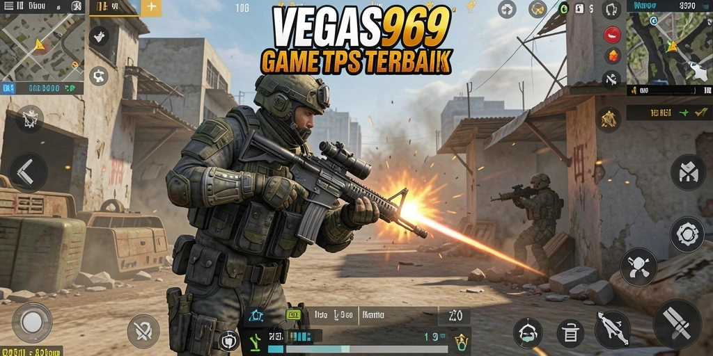 Tangkapan layar gameplay <strong>VEGAS969</strong> menunjukkan aksi tembak-menembak yang seru dan mendebarkan.