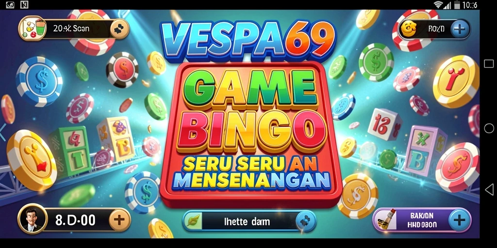 Tampilan gameplay Bingo VESPA69 yang seru dan menarik.